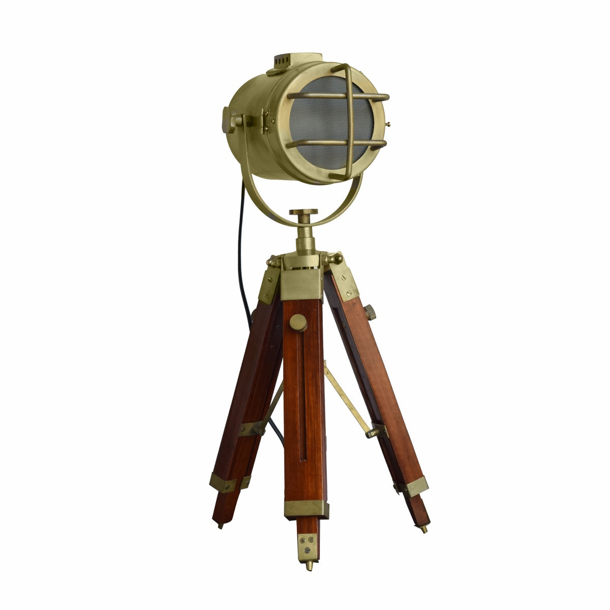 Detec Wooden Spot Light Tripod Lamp