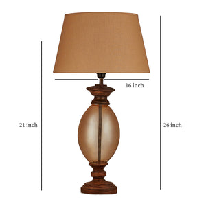 Detec Maroon Metal Table Lamp