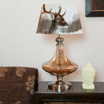 Load image into Gallery viewer, Detec Delicea Gold Luster Metal &amp; Glass Table Lamp
