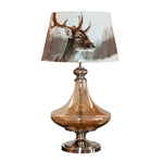 Load image into Gallery viewer, Detec Delicea Gold Luster Metal &amp; Glass Table Lamp
