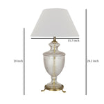 Load image into Gallery viewer, Detec Modern Glass Table Lamp With White shade
