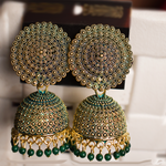 Load image into Gallery viewer, Detec Homzë Round Earrings - Green
