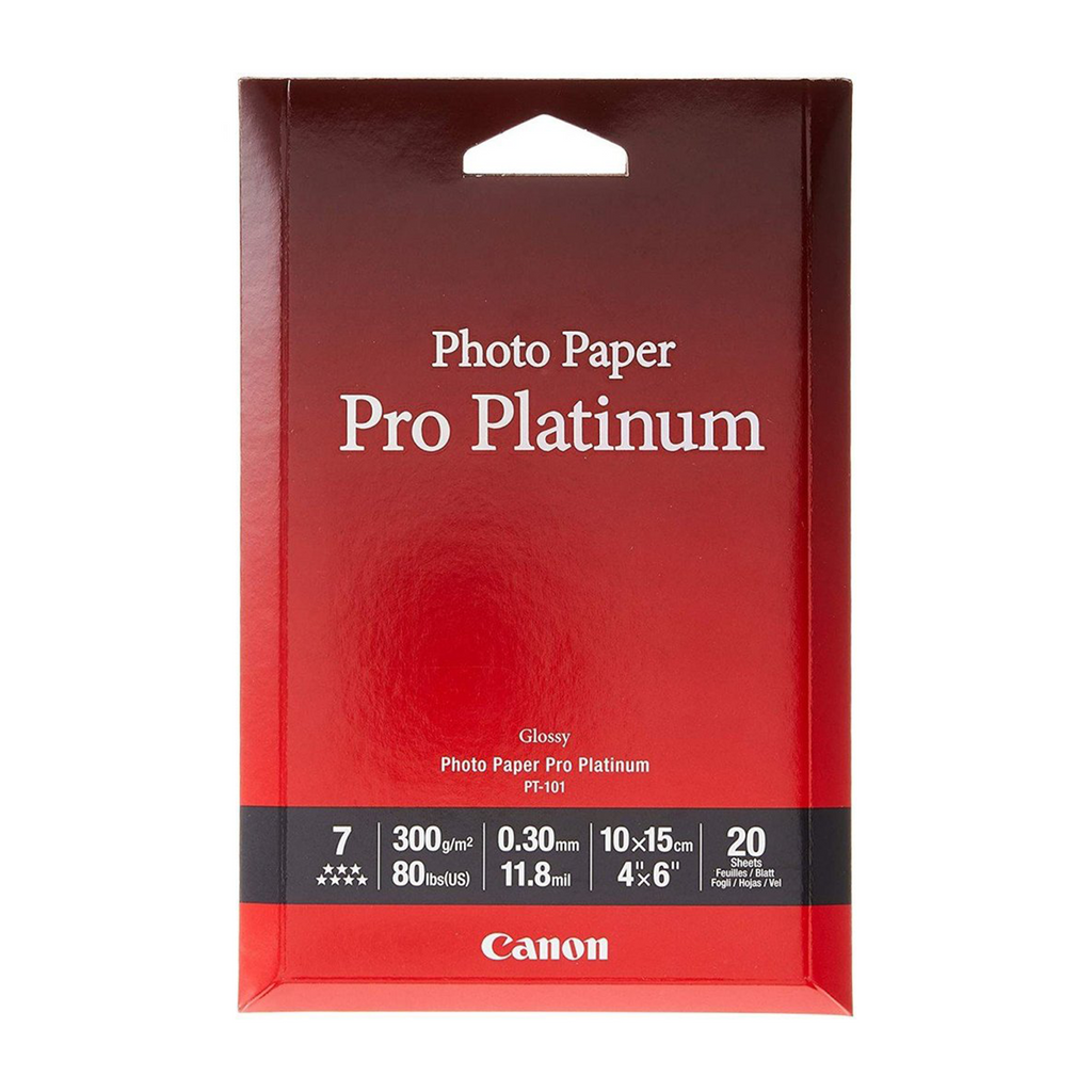Canon Photo Paper Pro Platinum 101 PT-101 Size - A4 Sheets 20 Pack of 5