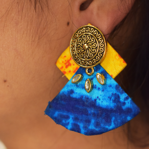 Detec Homzë Earrings-Fabric Multi-color