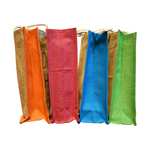 Load image into Gallery viewer, Detec Homzë Jute Hand Bags (set of 4) - With Flowers - Medium
