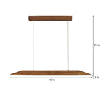 Load image into Gallery viewer, Venus 48 Brown Wooden LED Hanging Lamp
