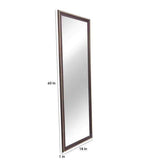 Load image into Gallery viewer, Detec Homzë  Framed Full Length Mirror in Brown colour Finish
