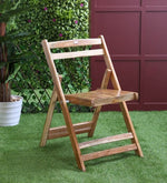गैलरी व्यूवर में इमेज लोड करें, Teakwood Foldable Chair in Natural Finish
