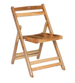 Load image into Gallery viewer, Teakwood Foldable Chair in Natural Finish

