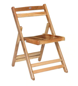 Teakwood Foldable Chair in Natural Finish