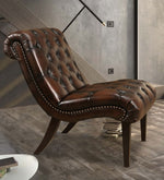 Load image into Gallery viewer, Slipper Chair in Brown Colour
