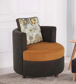 Load image into Gallery viewer, Detec™ Barrel Chair in Grey &amp; Mustard Color
