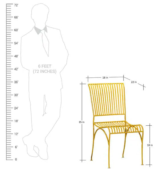 Detec™ Cafe Chair - Yellow Color