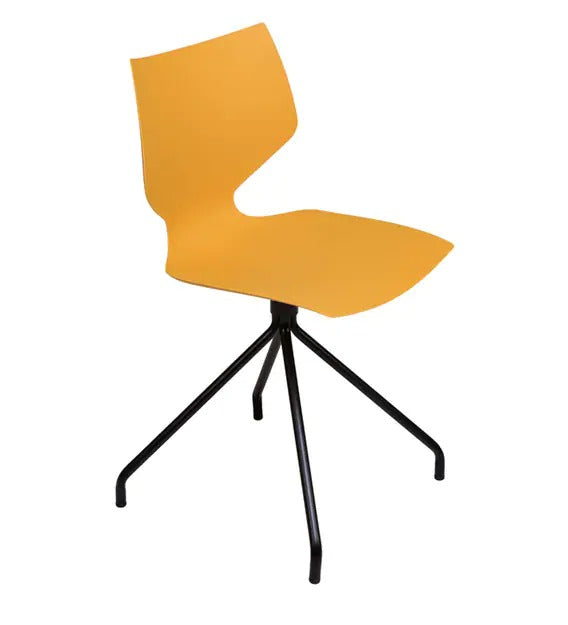 Detec™ Cafe Chair Steel Legs - Orange Color