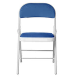 Load image into Gallery viewer, Metal Chair - White &amp; Royal Blue Color
