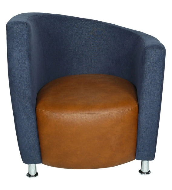 Detec™ Barrel Chair in Blue and Orange Colour
