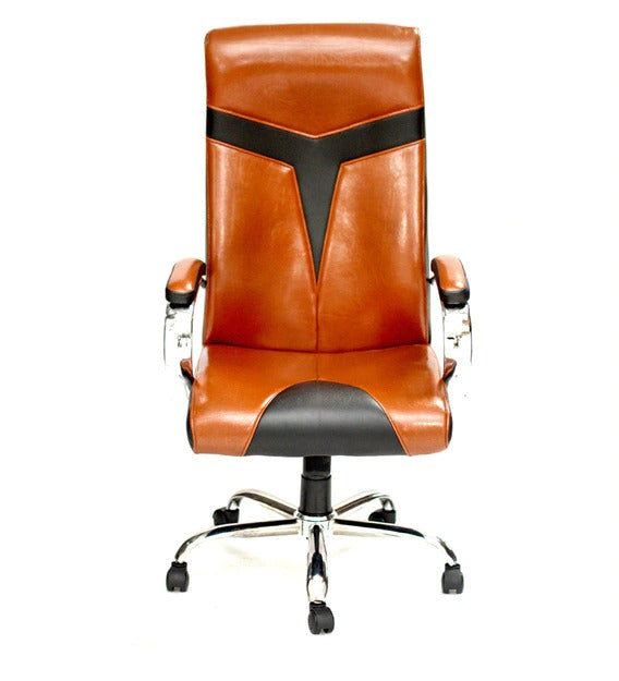 Detec™  Ergonomic Best Office Chair Back Arm Rest - Brown & Black Color 