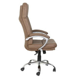 गैलरी व्यूवर में इमेज लोड करें, Detec™ सर्वश्रेष्ठ भारतीय कार्यालय कुर्सी लेदरेट/सबसे आरामदायक कार्यालय कार्यकारी कुर्सी- भूरा रंग
