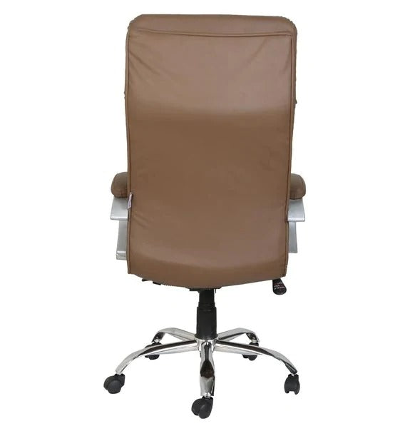 Detec™ Best Indian Office Chair Leatherette/Most Comfortable Office Executive Chair- Brown Color