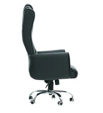 Load image into Gallery viewer, Detec™ Best Ergonomic Leatherette Office Chair With fixed Comfortable Back , Armrest - Black Color
