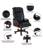 Load image into Gallery viewer, Detec™ Office Chair/High Back Comfortable Chair/Boss Chair/Director Chair/Executive Chair/Desk Chair in Black Colour
