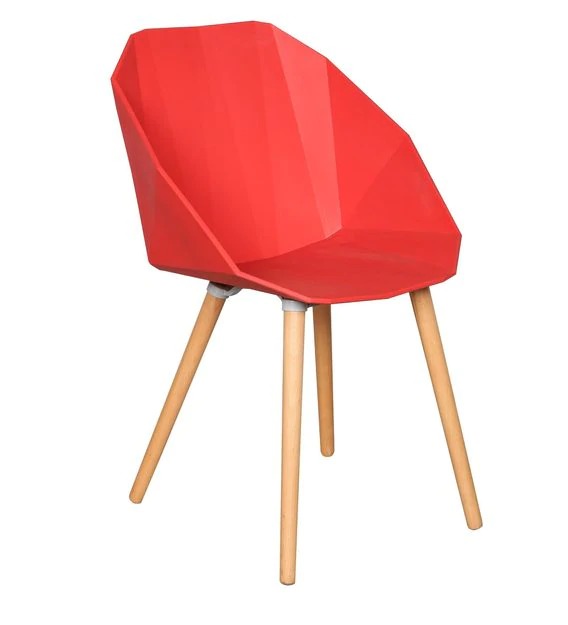Detec™ Homzë स्पेशल की कुर्सी - लाल रंग 2 का पैक 