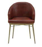 Load image into Gallery viewer, Detec™ Arm Chair in Brass Finish
