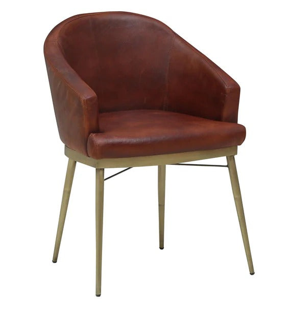 Detec™ Arm Chair in Brass Finish