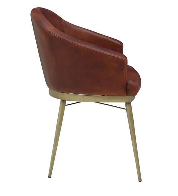 Detec™ Arm Chair in Brass Finish