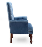 गैलरी व्यूवर में इमेज लोड करें, Detec™ Luxury tufted Arm Chair in Blue Colour
