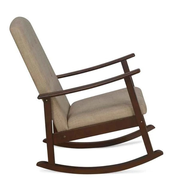 Detec™ Solid Wood Rocking Chair in Walnut Colour