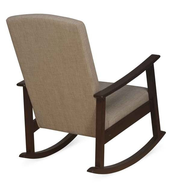 Detec™ Solid Wood Rocking Chair in Walnut Colour