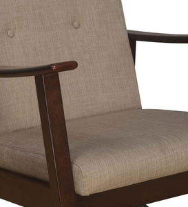 Detec™ Solid Wood Rocking Chair in Walnut Colour