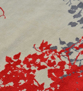 Detec™ Floral Pattern Polyester Hand Tufted Rug