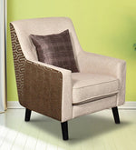 Load image into Gallery viewer, Detec™ Lounge Chair In Beige &amp; Brown Colour
