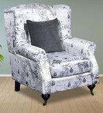 गैलरी व्यूवर में इमेज लोड करें, Detec™ Lounge Chair In White &amp; Grey Colour
