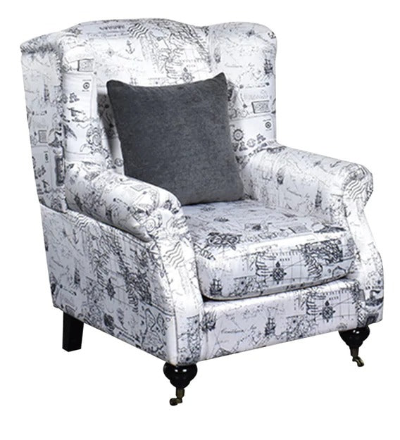 Detec™ Otto Lounge Chair - White & Grey Color