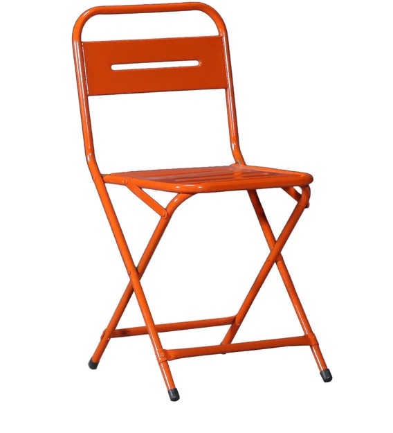 Foldable metal best sale chairs