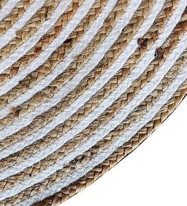 Detec™ Stripes Pattern Jute Hand Woven Rug