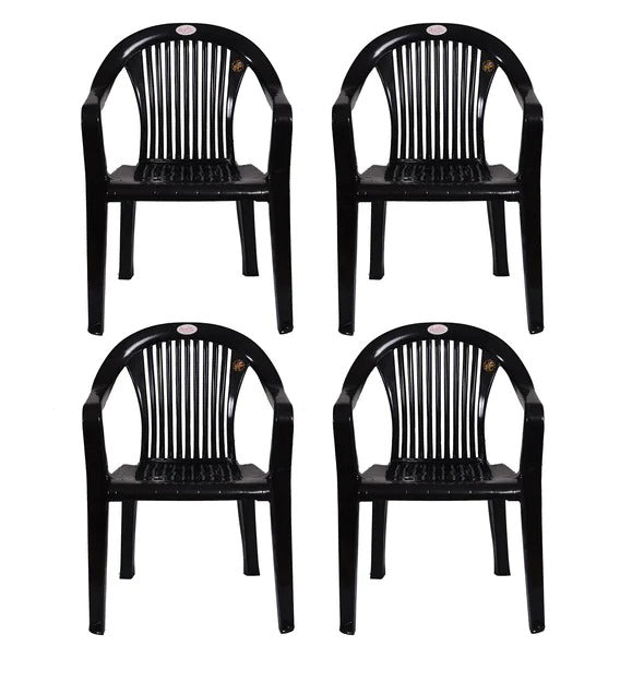 Detec™ Regular Sun Plastic Chairs (Set of 4)