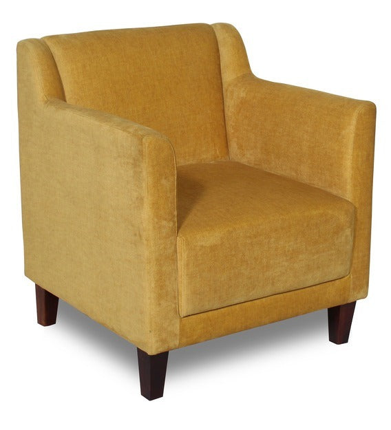 Detec™ Wing Chair with Stool - Yellow Color