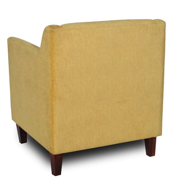 Detec™ Wing Chair with Stool - Yellow Color