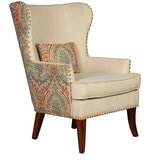 Load image into Gallery viewer, Detec™ Wing Chair - Beige Floral Color
