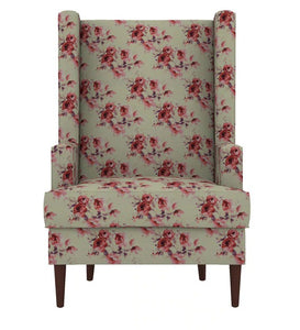 Detec™ Wing Chair - Floral Fabric