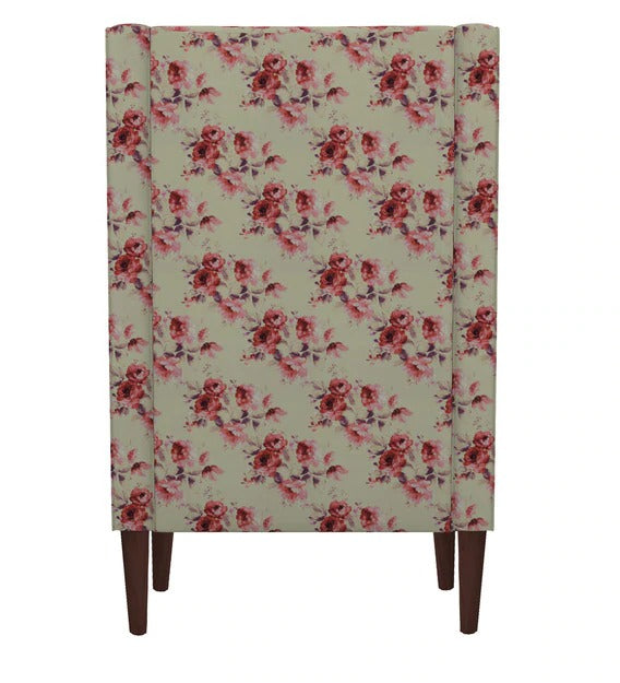 Detec™ Wing Chair - Floral Fabric