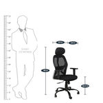 Load image into Gallery viewer, Detec™ High Back Ergonomic Chair with Headrest

