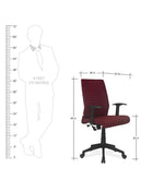 Load image into Gallery viewer, Detec™ Medium Back Ergonomic Chair - 3 Different Color
