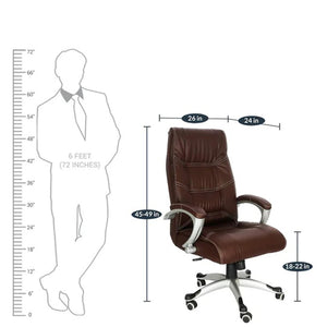 Detec™ Ergonomic Chair - Brown Color