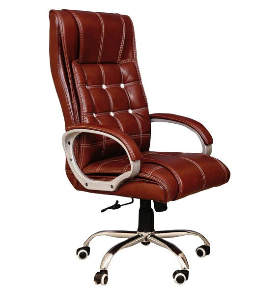 Detec™ Best Office Chair/Indian Office Executive Chair - Brown Color