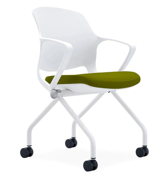 Detec™ फेडरिक अतिथि कुर्सी - सफेद रंग 